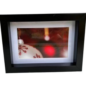 6/$20🌸 Christmas Bauble Print in Black Frame
